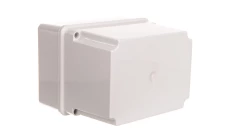 Puszka gładka z pokrywą wysoka 120 C Poliwęglan seria 490150x110x140szara EC490C5