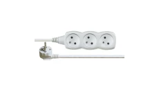 Przedłużacz 3-gniazda z/u 2m /H05VV-F 3G1/ biały P0312