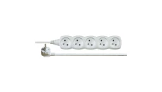 Przedłużacz 5-gniazd z/u 10m /H05VV-F 3G1/ biały P0510