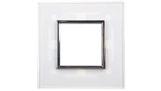 DANTE Ramka pojedyncza szkło CREATIVE GLASS SUPER WHITE 4501181