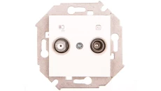 Karre Gniazdo Tv-Sat Końcowe, Kolor Biały / 90963685