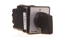 Łącznik Krzywkowy 10A Rozłącznik 0-1 (3 - biegunowy) mocowany do pulpitu czoło szare pokrętło czarne SK10G-2.8211P03