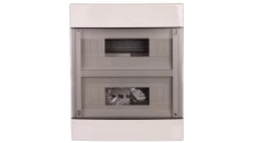 Rozdzielnica modułowa 2x12 natynkowa drzwi transp. seria 600 IP40 280x350x100 szara EC60024