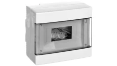 Rozdzielnica modułowa 1x8 natynkowa drzwi transp. seria 600 B IP40 200x180x100 biała EC60008B