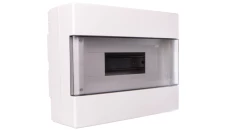 Rozdzielnica modułowa 1x12 natynkowa drzwi transp. seria 600 B IP40 280x220x100 biała EC60012B