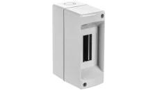 Rozdzielnica modułowa 1x2 natynkowa bez drzwi seria 610 IP40 50x130x85 szara EC61002