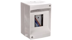 Rozdzielnica modułowa 1x4 natynkowa bez drzwi seria 610 IP40 90x130x85 szara EC61003