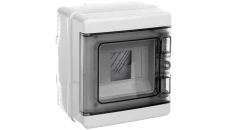 Rozdzielnica modułowa 1x4 natynkowa drzwi transp. seria 620 IP65 150x170x100 szara EC62004