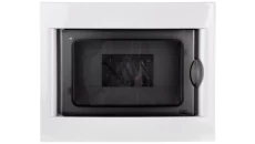 Rozdzielnica modułowa 1x8 podtynkowa drzwi transp. seria 630 IP40 240x194x80 szara EC63008