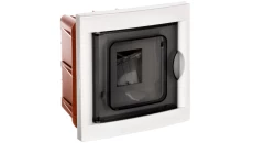 Rozdzielnica modułowa 1x4 podtynkowa drzwi transp. seria 630B IP40 154x160x80 biała EC63004B