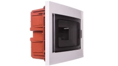 Rozdzielnica modułowa 1x8 podtynkowa drzwi transp. seria 630B IP40 240x194x80 biała EC63008B