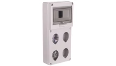 Rozdzielnia budowlana pusta 8 mod.4 gniazda 16/32A szara EC69013