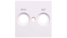 Merten System M Płytka centralna gniazda antenowego TV+FM+SAT biały polarny MTN299819