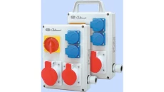 Rozdzielnica RPK-1 z rozłącznikiem 0-1 40A okablowana 2x32A 3P+N+Z 400V, 2x16A 2P+Z 250V IP44 940007