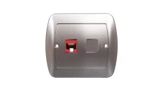 Simon Akord Gniazdo komputerowe pojedyncze RJ45 kat.5e satyna metalizowana AF51/29