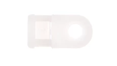 Uchwyt oczkowy biały F=5mm do opasek kablowych max. 4,8mm BMB5460E /100szt./