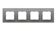 VENA2 Ramka poczwórna aluminium 524084