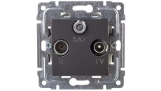 DANTE Gniazdo antenowe RTV/SAT końcowe grafit 456076