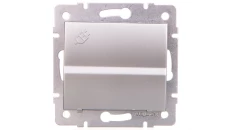 LOGI Gniazdo z uziemieniem IP44 Schuko śrubowe srebrne 16A 250V 021230143 25205