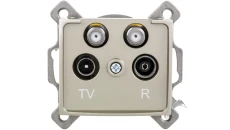 DOMO Gniazdo TV2xSAT końcowe szampańskie 011590050 25045