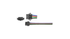 Szybkozłączka męska + żeńska 4-żył rgb