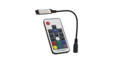 Kontroler mini RGB RF 72W 12V czarny 17 key radiowy sterownik