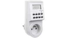 Programator czasowy tygodniowy, elektroniczny, max. 3500W, AC220-240V, 50/60Hz, IP20, biały