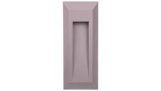 Oprawa schodowa LED SILVER PB 1W 45lm 220-240V AC 120 stopni IP65 prostokąt ciepły biały, szara LD-OSSLPB1W-80