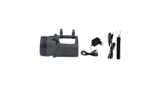Latarka akumulatorowa LED 10W 380lm AGM 4V/4Ah /zasilacz + ładowarka samochodowa/ P2307