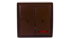 BIS Łącznik żaluzjowy z podświetleniem brązowy ŁN-7BS/24