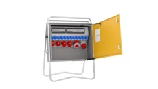 Rozdz. budowlana elBOX-L LW63-01220C wtyk CEE 63A gn:12xGK 230V 16A 2xCEE 16A 2xCEE 32A 1xCEE 63A 2xRCCB 6kA licznik 79419112