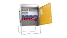 Rozdz. budowlana elBOX-XL W125-01220C IP44 wtyk CEE 125A-5P gn: 12xGK 230V 16A 2xCEE 16A 2xCEE 32A 1xCEE 63A 6xRCCB 75519210