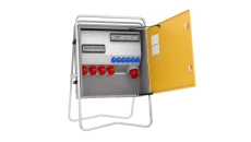Rozdzielnica budowlana elBOX-XL W125-004006 IP44 wtyk CEE 125A-5P gniazda: 6xGK 230V 16A 4xCEE 32A 3xRCCB 6kA 75551012