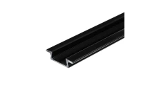 Profil led MiniLUX WPUST 1m czarny meblowy wpuszczany do frezu