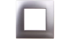 DANTE Ramka pojedyncza tworzywo lakierowane INOX 454181