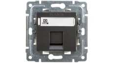 DANTE Gniazdo komputerowe RJ45 kat.5e nieekranowane grafit 456065