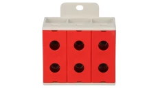 Złączka szynowa 3-torowa 35mm2 czerwona ZGX-3x35 czerwona ENE-00181
