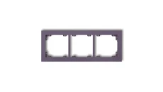 DECO Ramka potrójna DECO Pastel Matt wrzosowy 50DR-3