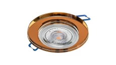 Oprawa szklana GLASSO-O-A okrągła amber 90x8 halogenowa wpuszczana premiumled