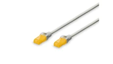 Kabel krosowy (Patch Cord) RJ45/RJ45 U/UTP kat. 6A 0,5m AWG 26/7 LS0H szary DK-1613-A-005