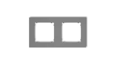 MINI Ramka podwójna szary mat 27MR-2