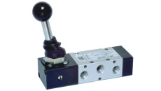 Pneumatyczny zawór ręczny z dźwignią bistabilny 5/2 G1/4 522 LL90