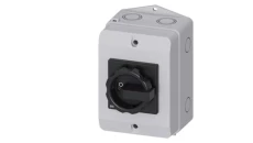 Rozłącznik główny w obudowie 3P 25A 9.5kW AC23A 400V styki pom 1Z 1R pokrętło czarne 3LD2164-1GP51