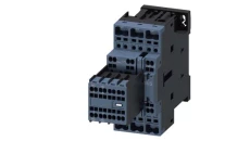 STYCZNIK, AC-3, 15KW/400V, 2NO+2NC, AC 24V 50HZ, 3-POLOWY, ROZMIAR S0, PRZYŁ. SPRĘŻYNOWE ZDEJMOWALNE STYKI POM 3RT2027-2AB04