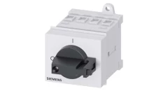 Rozłącznik główny 3P 16A 7.5kW AC23A 400V montaż modułowy pokrętło czarne piórkowe 3LD2030-0TK11