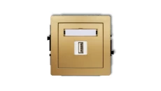 DECO gniazdo pojedyncze USB-AA 3.0 złoty 29DGUSB-5