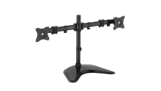 Stojak biurkowy podwójny 2xLCD max 27 cali max obciążenie 16kg uchylno-obrotowy 360st(PIVOT) DA-90348