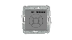 MINI Elektroniczny sterownik roletowy (przycisk centralny/dodatkowy) szary mat 27MSR-6