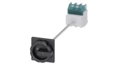 Rozłącznik główny 3P 63A 22kW AC23A 400V montaż na płycie z wałkiem pokrętło czarne 4 otwory 3LD2514-0TK51