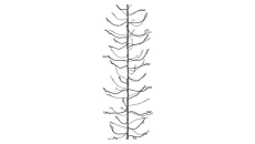 Lampki choinkowe XMAS ZYK 3,6W 288LED 2,4m IP20 zimny biały ZY2040T